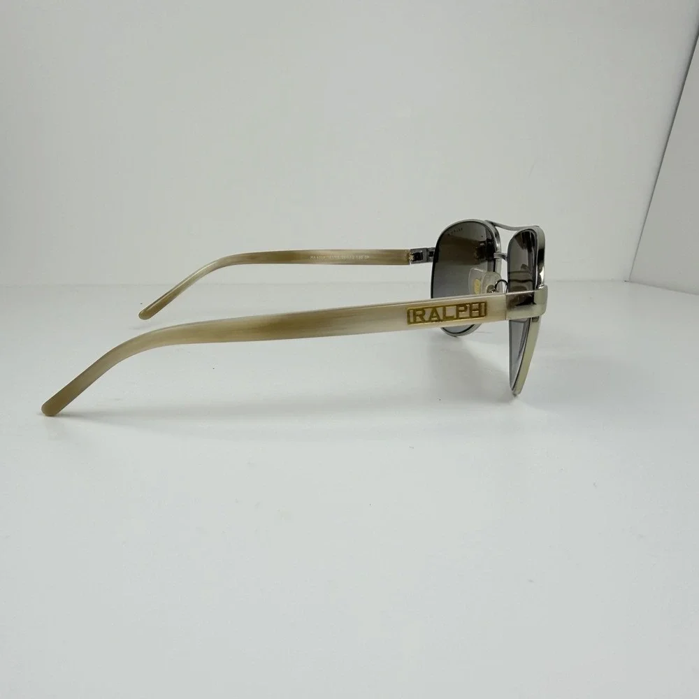 Ralph Lauren RA4004 101/T5 Polarized Aviator Sunglasses Gold Cream 59-13-130